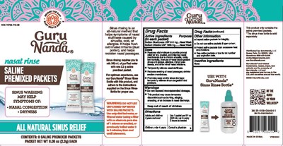 Principal display panel - SALINE PACKET MONO